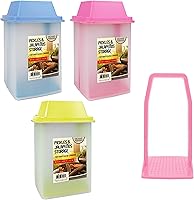 Vista 1 de 1 Gran Recipiente para Pepinillos con Colador, Contenedor para Aceitunas y Jalapeños, Almacenamiento de Alimentos