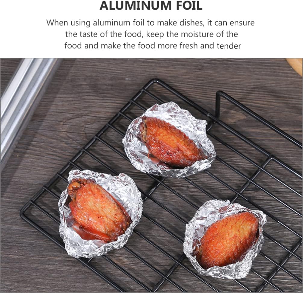 Replacement Tin Foil 4 Rolls Extra Thin Aluminum Foil 30cm x Baking Bbq Wraps