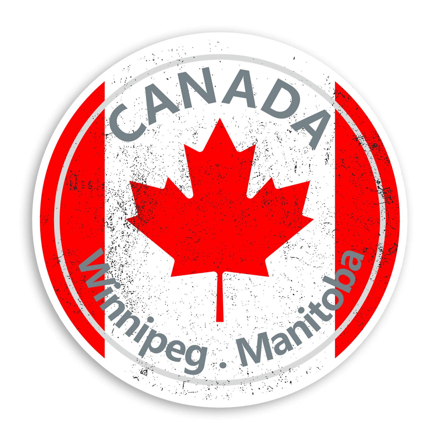 2 x 10cm Winnipeg Manitoba Vinyl Stickers - Canada Sticker Laptop Luggage #20174 (10cm Wide)