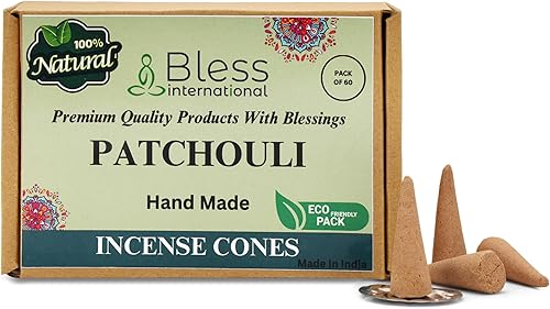 Miniatura 153 de Bless International Cedro 100% natural - Conos de incienso hechos a mano, sumergidos a mano, orgánicos, sin productos químicos para purificación
