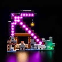 طقم إضاءة LED لـ Lego 21277 The Pickaxe Mine - أضواء مخصصة للتركيب، متوافقة مع هذا الطراز الطراز غير متضمن