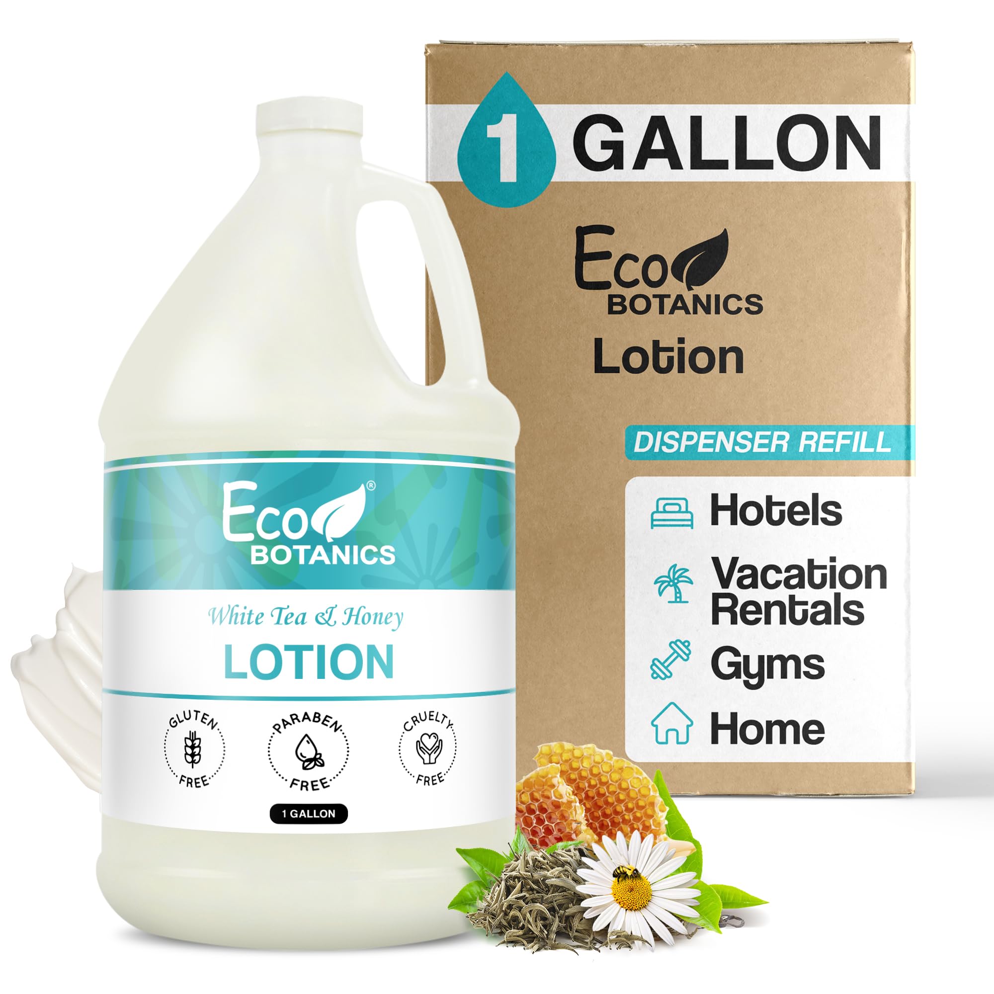 Terra PureEco Botanics Hotel Lotion | 1 Gallon | Designed to Refill Soap Dispensers (Single)