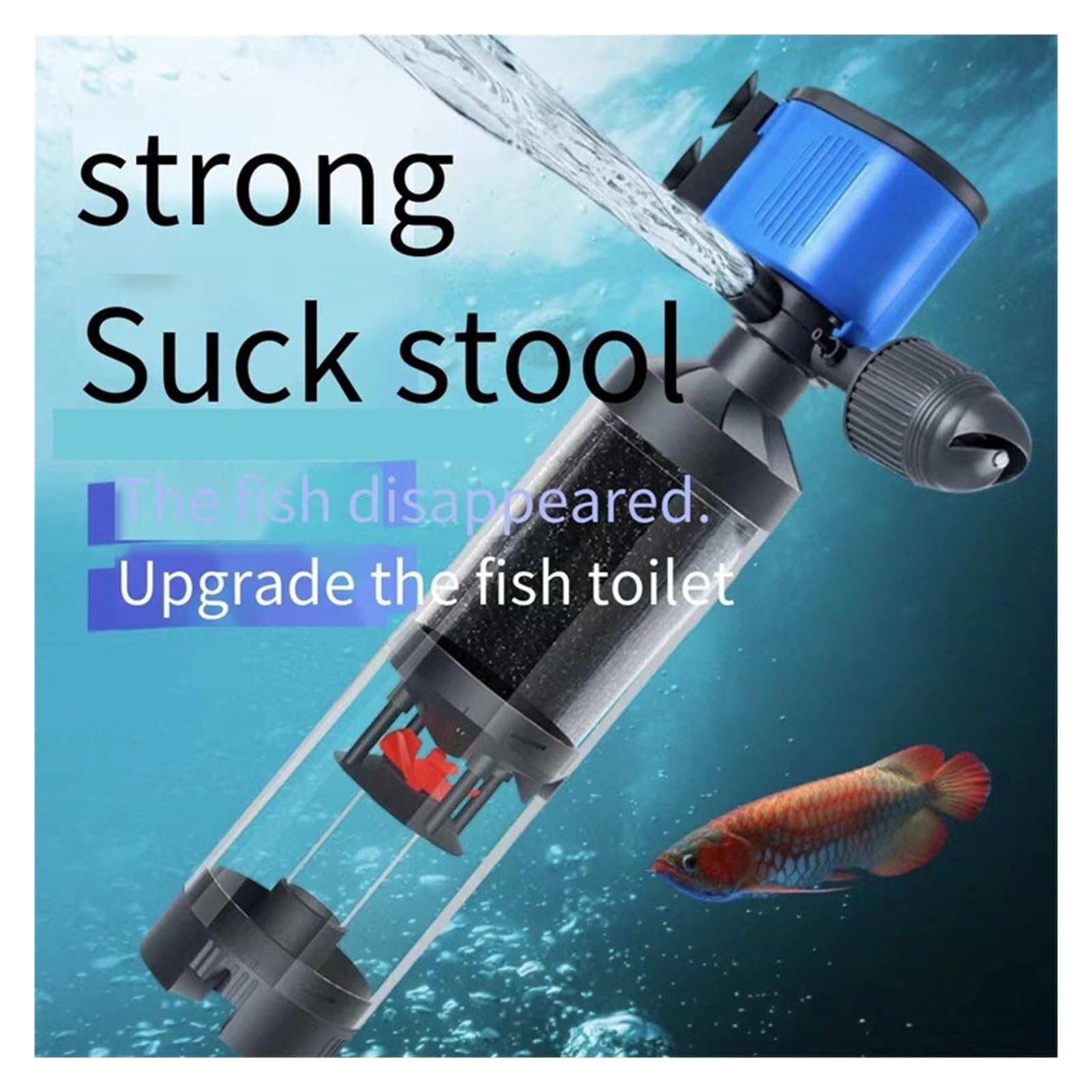 Pompa Filtro Piscina, 15W/25W/35W 6 in 1 Pompa Filtro WC for Pesci, Pompa a Bassa aspirazione Pompa Acqua Pompa Acquario Pompa Acqua Ossigeno Accessori Acquario(45W)