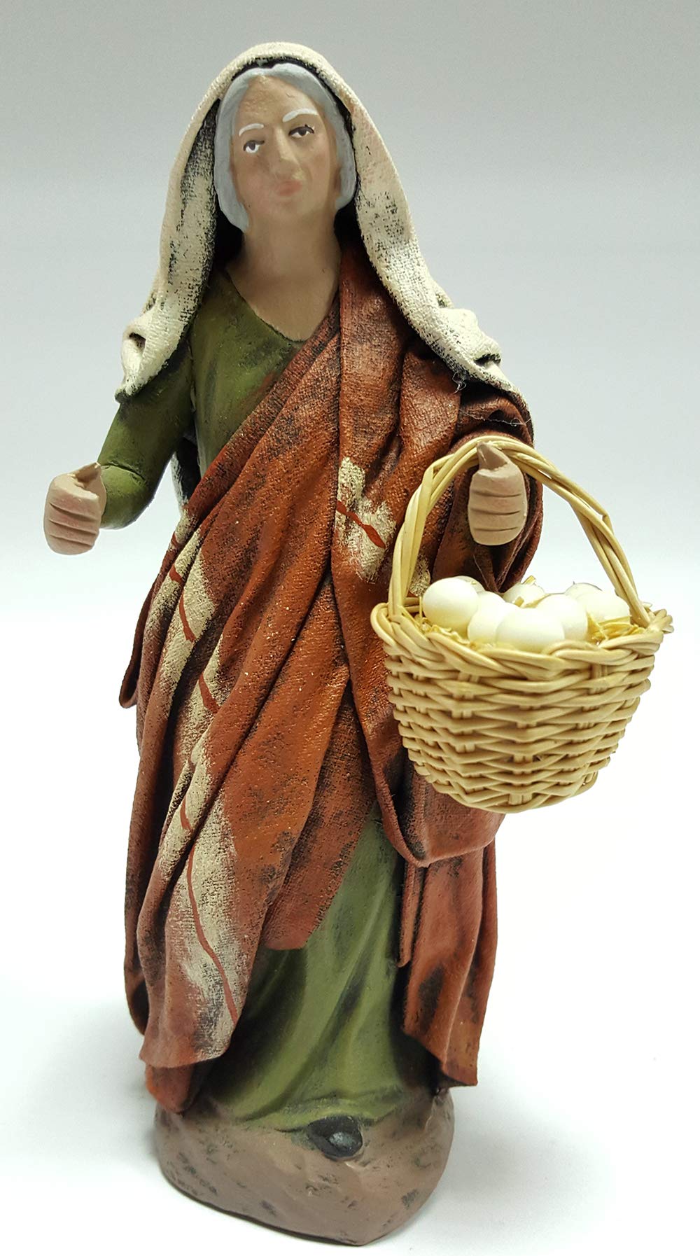 Pastora con Cesta de Huevos, para Figuras de 14 cm