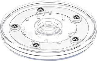 Small Lazy Susan 4 inch, Acrylic Lazy Susan Cabinet Rotation Organizer for Kitchen Countertop, Spice Rack, Makeup & Cake Decorating