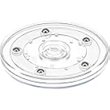 Kepfire Small Lazy Susan 4 inch, Acrylic Lazy Susan Cabinet Rotation Organizer for Kitchen Countertop, Spice Rack, Makeup & Cake Decorating