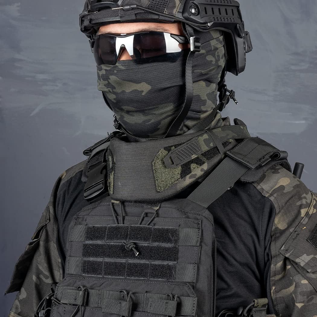Tactical Neck Protector for Tactical Vest Thickened Neck Guards camo Hunting Shotting Universal Neck Collar for JPC CPC AVS Vest 500D Nylon