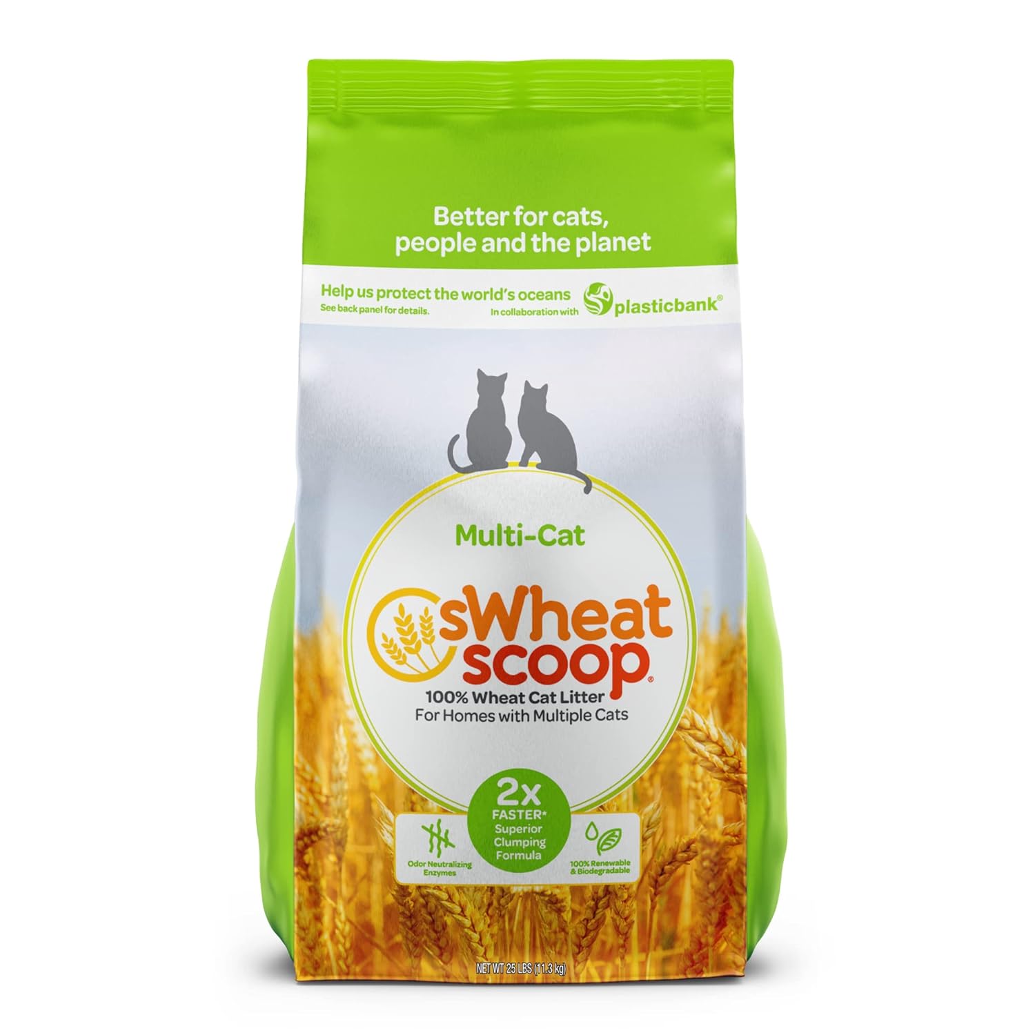 Buy sWheat Scoop Multi Cat Litter, 25 lb Online at Low Prices in India