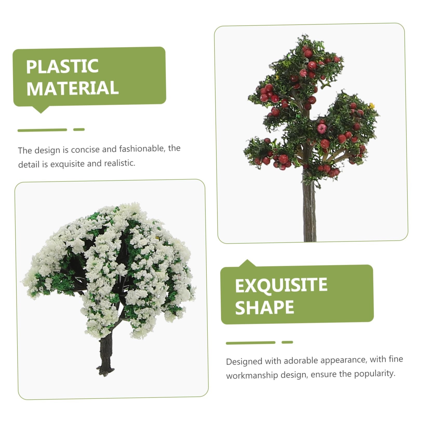 YARNOW 120 Piezas Árbol Modelo De Caja De Arena Maqueta De Ferrocarril Paisaje Árbol Mini Árbol Modelo Árbol De Escala Árbol De Diorama De Plástico El Plastico Miniatura Sala De Juguetes