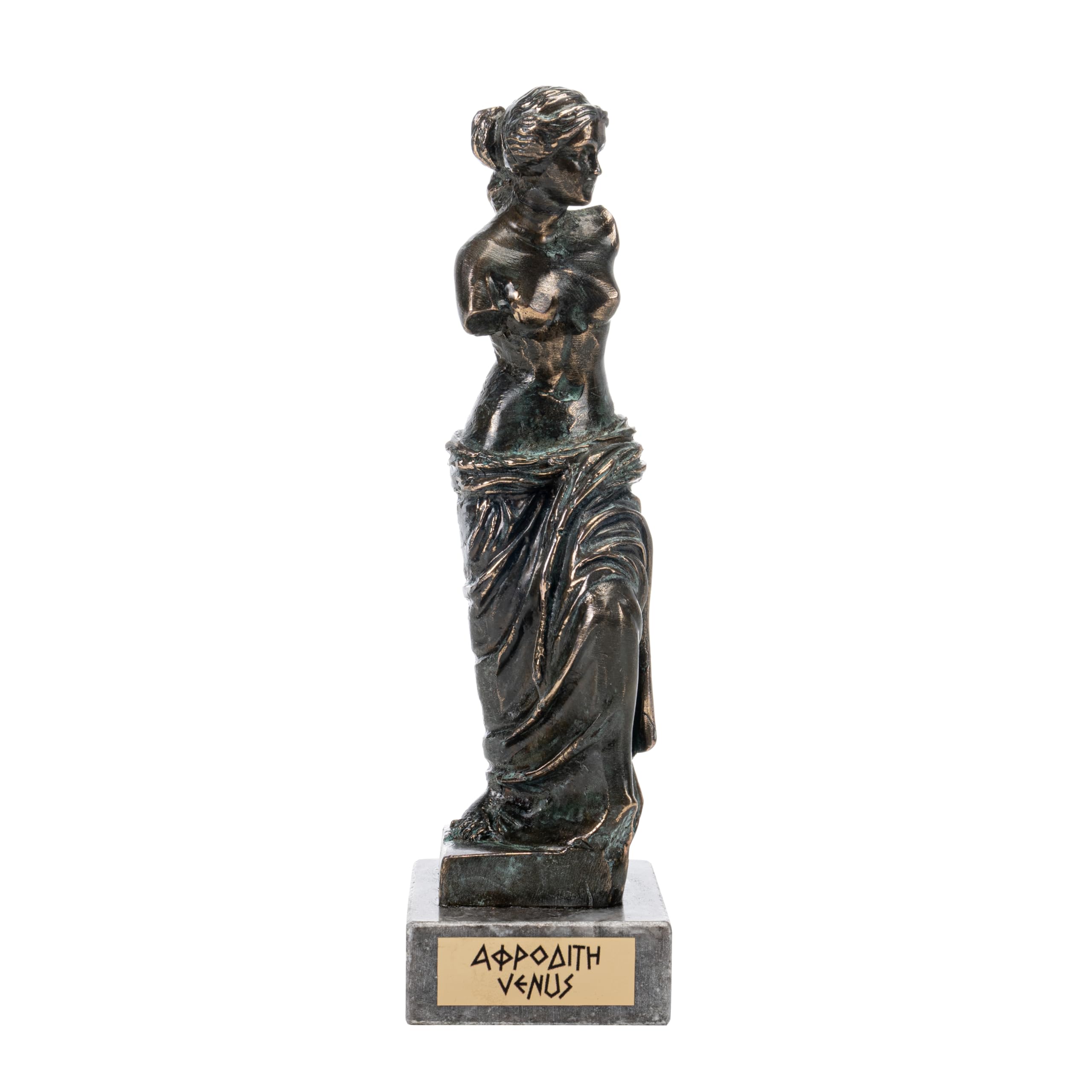 Aphrodite Zeus Daughter Greek Goddess Bronze Statue with Marble Base 6.88 Inches (17.5cm)