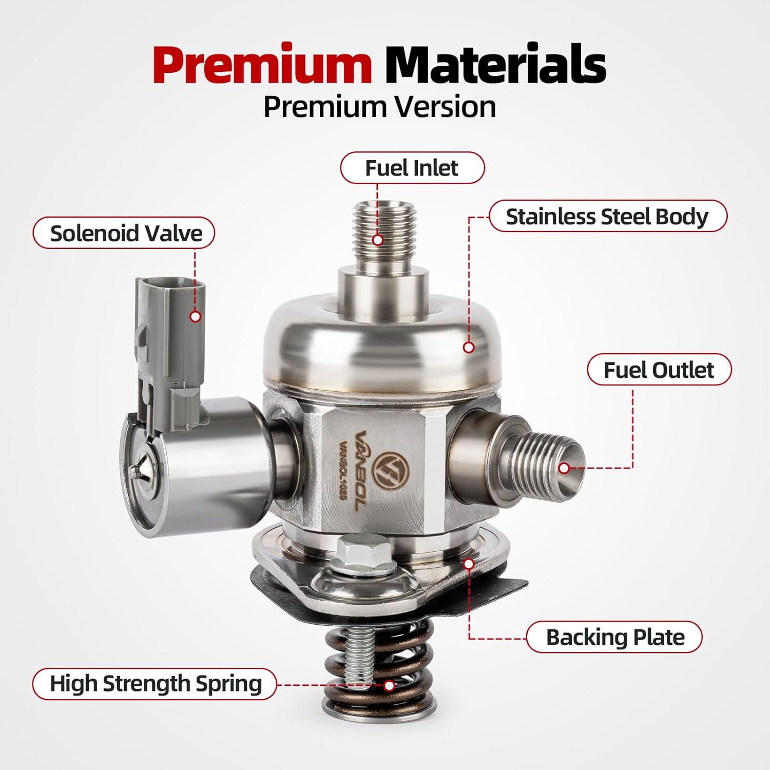 High Pressure Fuel Pump Compatible with Compatible with 2013 2014 2015 Cadillac ATS L4 2.0L, 2013-2015 ATS L4 2.5L, 2014-2015 CTS 2.0L GAS Replace 12651175 12658486