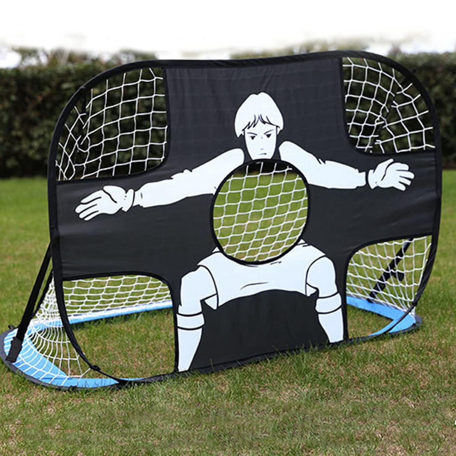 Set di Porta da Calcio per Bambini, Rete Allenamento Calcio Portatile Pieghevole per Interni ed Esterni, Football Training Net per Gioco e Pratica Sportiva