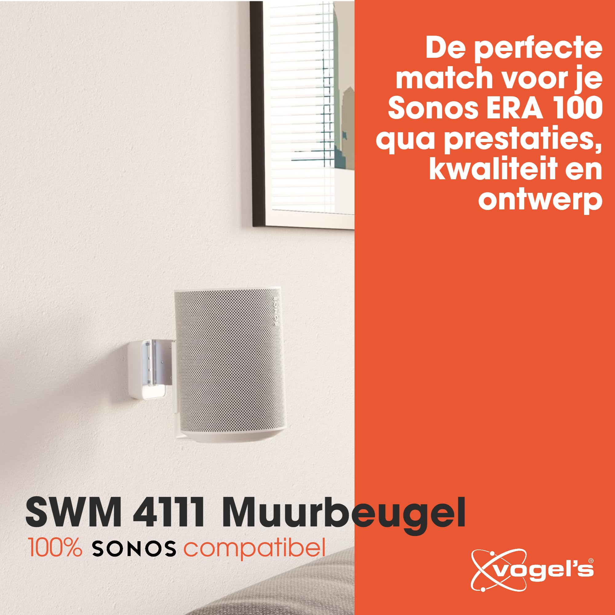 Vogels SWM 4131 VOOR SONOS ERA 300 Wit Audio muurbeugel kopen