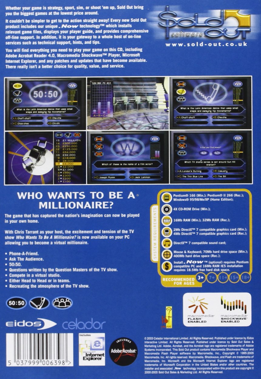 Amazon.com: Who Wants To Be A Millionaire - 1st Edition (PC CD