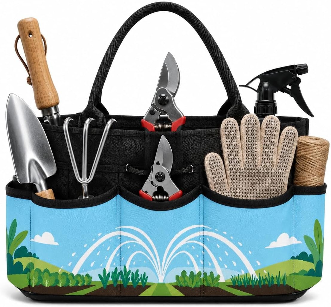 Sprinkler Arc Weather Garden Tool Bag Organizer for Balcony Use