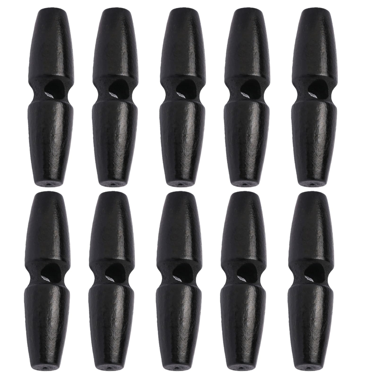 Buxuaaaa 10Pcs Wooden Craft Buttons Single Hole Button Fasteners Sewing Accessories for Coat Clothing Garment Sewing Decoration Wooden Button Single Hole Natural Horn