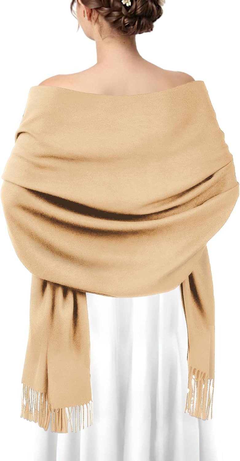 AURUZA Shawls and Wraps for Evening Dresses, Soft Pashmina Shawls for Women, Pashmina Shawls for Wedding Party