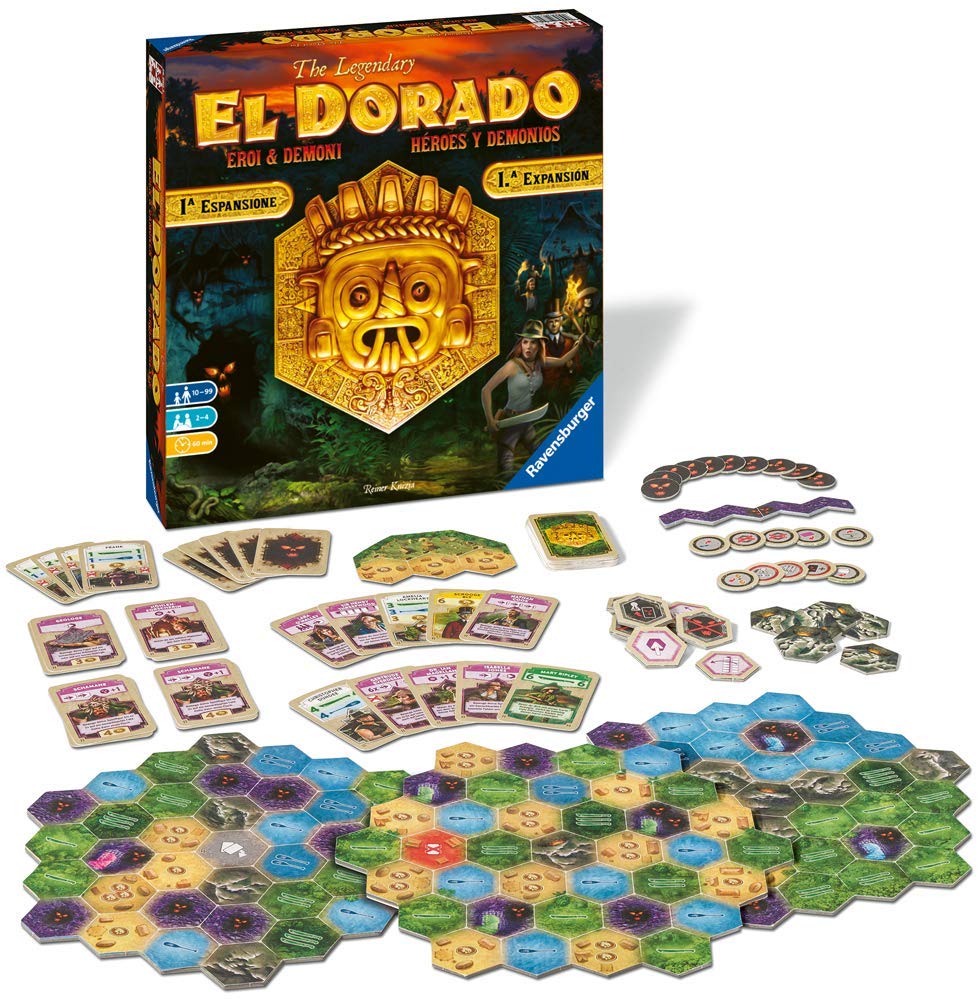 Ravensburger - El Dorado Eroi e Demoni, Espansione, Gioco da Tavolo per Tutta la Famiglia, 2-4 Giocatori, Idea Regalo per Adulti e Ragazzi 10+ Anni, Edizione in Italiano