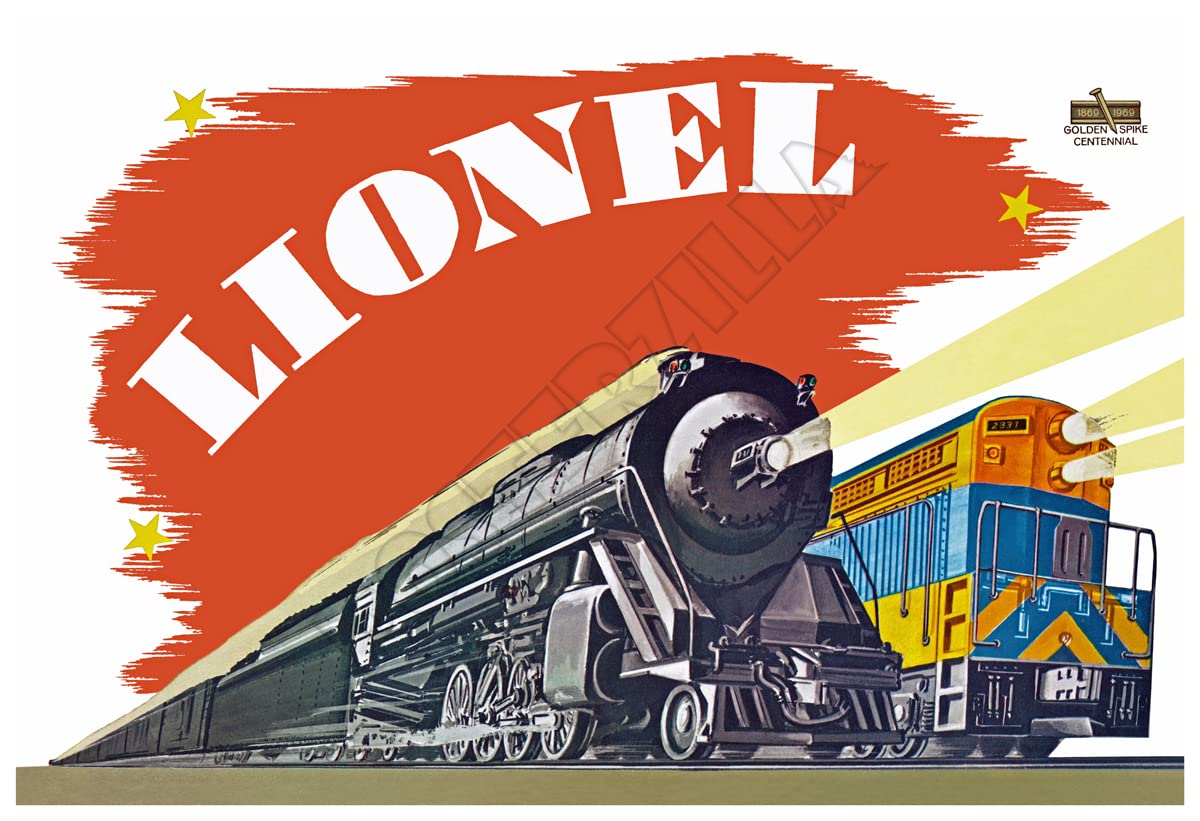 Cartello Metallo Vintage Lionel Train – Poster Pubblicitario Retrò 20x30 Cm – Arredamento Parete Bar, Taverna