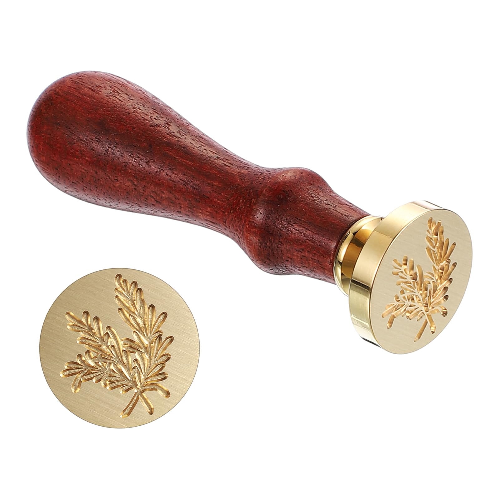 PATIKIL Rosemary Wax Seal Stamp - Removable Brass Head With