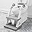 Potty Training Seat with Step Stool Ladder for Kids and Toddler,Wiifo Sturdy Potty Ladder with Soft Padded Cushion for Toddler Boys and Girls(Light Grey) 2025 New Version