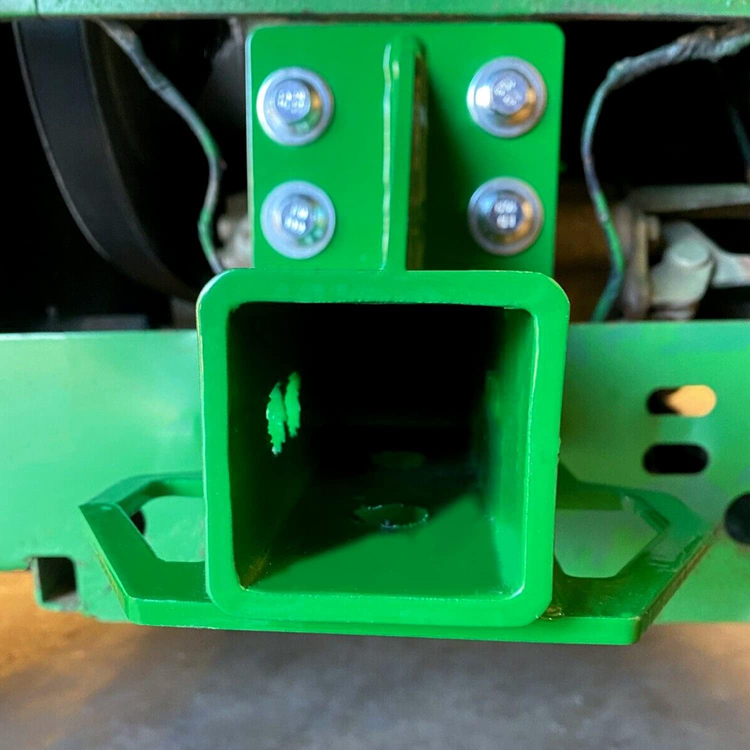 ECOTRIC Rear Trailer Hitch Receiver Compatible with John Deere Gator 4x2 6x4 Old-Style Lawn Mower Garden Tractor Trailer Hitch Receiver