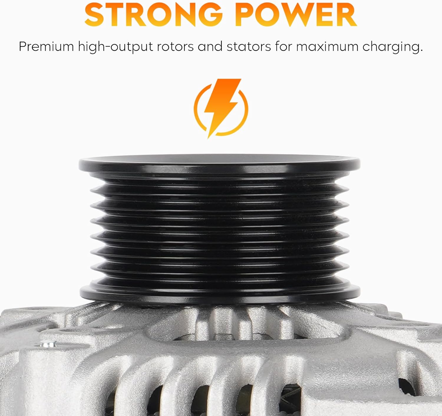 New Alternator for Acura TSX 2009-2014 2.4L L4, Honda Accord 2008-2012 2.4L L4, 104210-5890, 06311-R50-505RM, 31100-R40-A01, 31100-R40-A01RM, CSF89, 13-9444, 11390