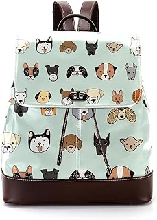 Zaino da donna con patta carino oceano sirena ragazze principessa in pelle PU lavoro zaino da viaggio Daypack per le signore ragazze