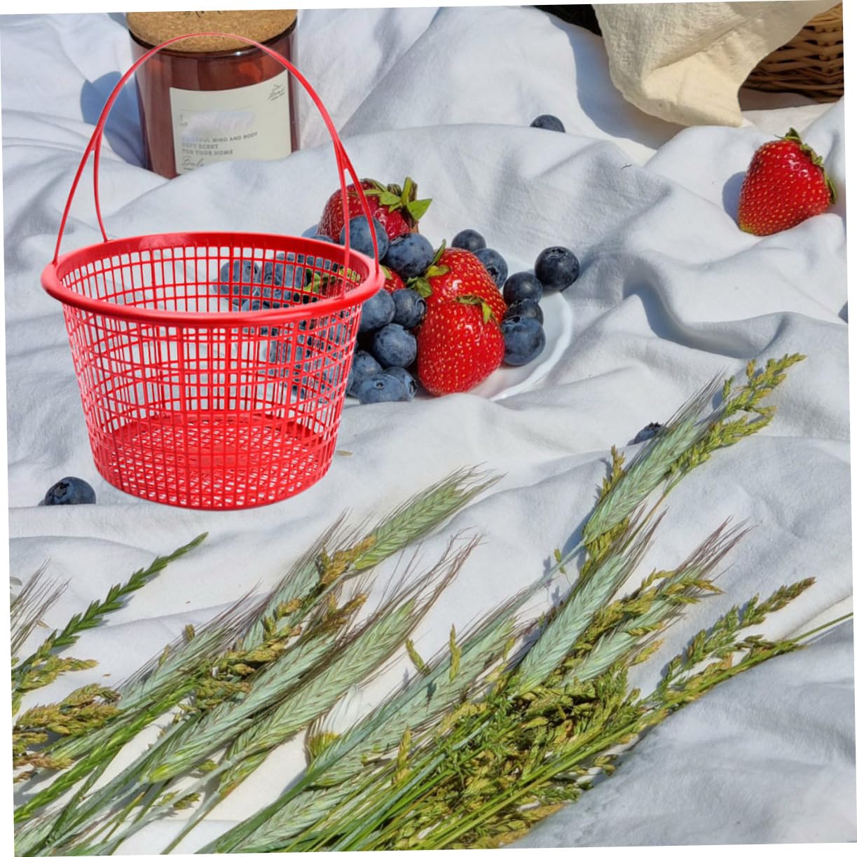 10 Pezzi Cestini Di Frutta in Plastica Cestini Per Bacche E Verdure Contenitori Raccolta Di Fragole E Verdure Per Supermercato E Casa