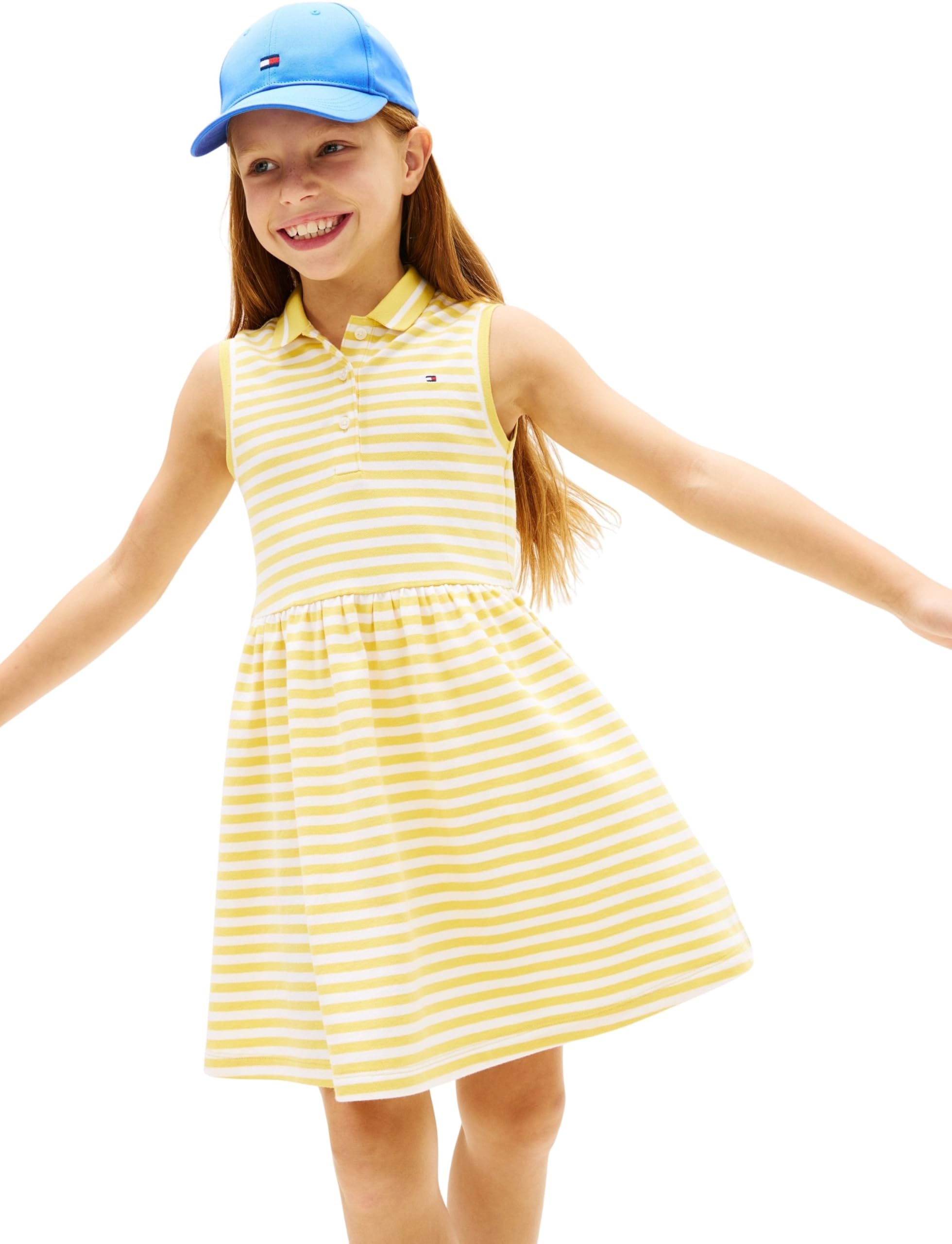 Tommy Hilfiger Mädchen Polo Dress Slvls Kg0kg08486 Kleider (1er Pack)
