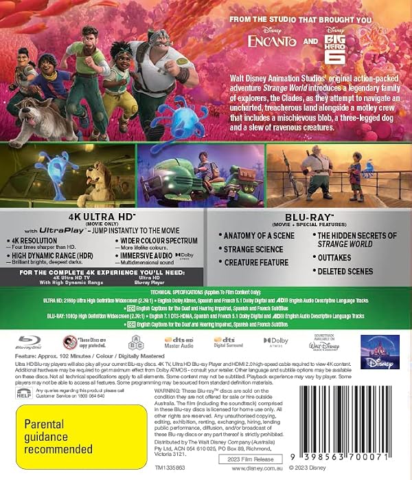 Strange World | Region Free by Disney - Used condition - US$24.12