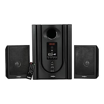 FRONTECH 2.1 Channel Speaker System | Bluetooth 5.0-40W Output, USB|BT|FM Support|LED Display, (3365 - Black)