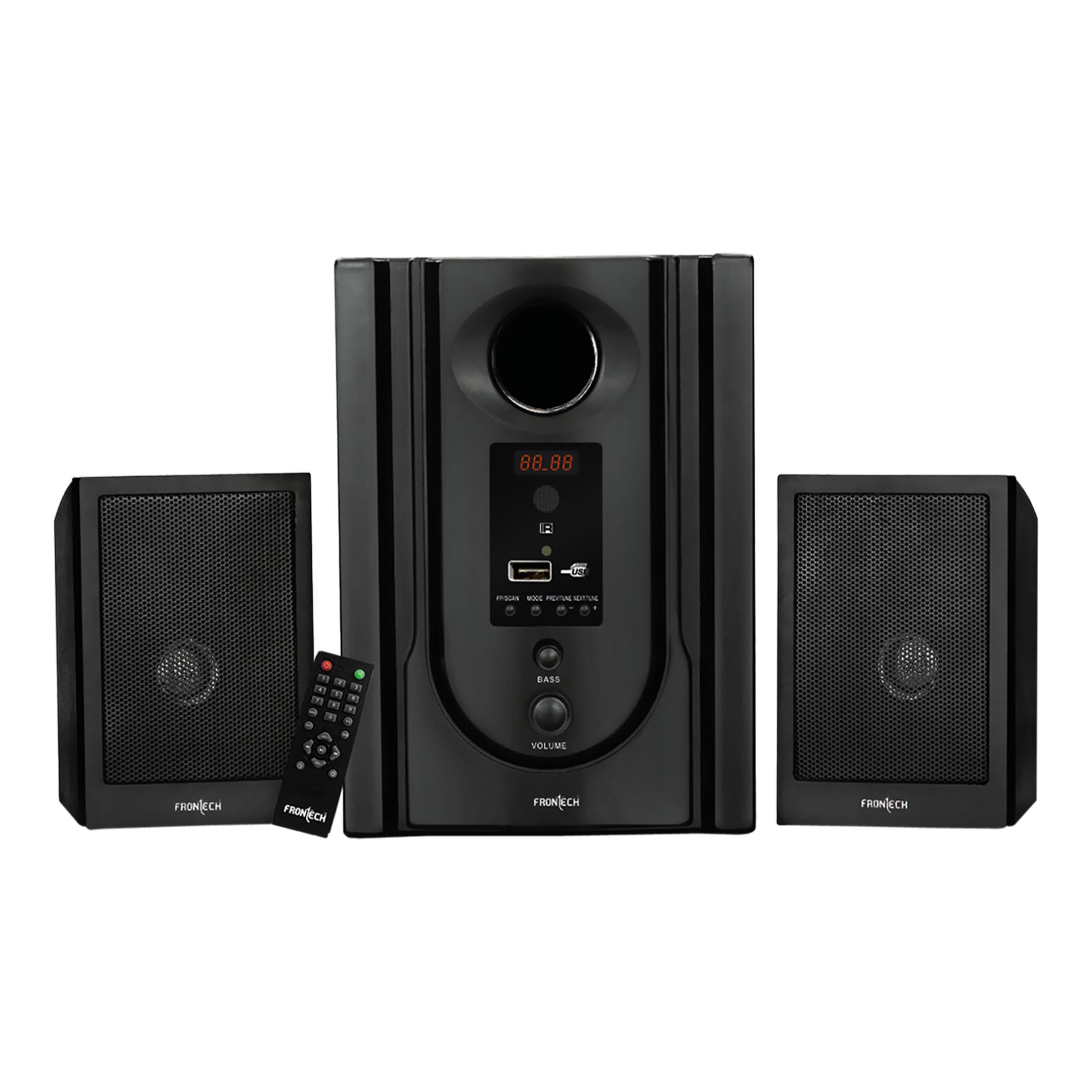FRONTECH 2.1 Channel Speaker System | Bluetooth 5.0-40W Output, USB|BT|FM Support|LED Display, (3365 - Black) (B0CX8V2LCC) Amazon Price History, Amazon Price Tracker