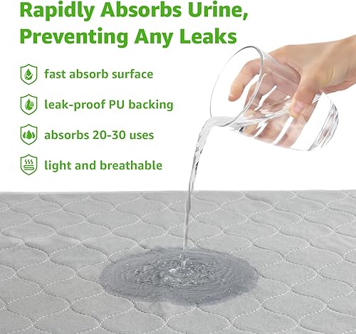 Miniatura 5 de Parche grande de hierba para perros, cajas de arena para perros, césped artificial para entrenamiento de mascotas, almohadilla lavable para orina de