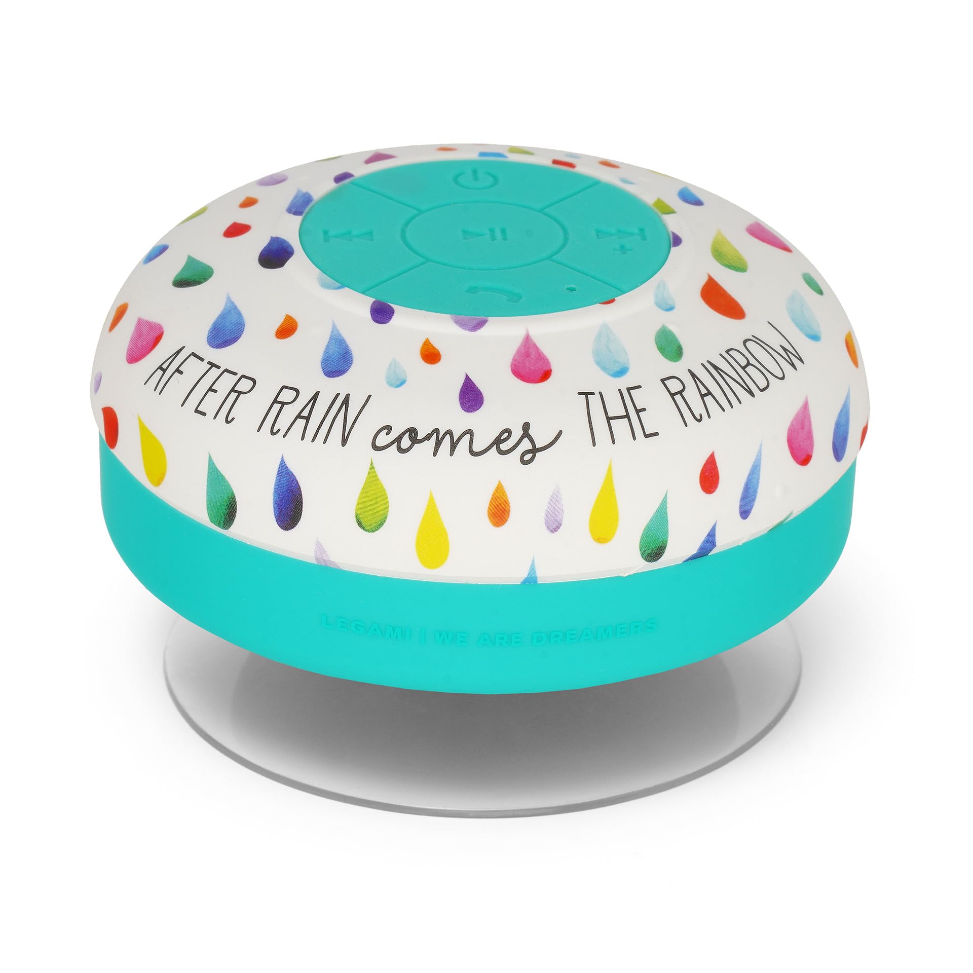 Legami - Vivavoce e Speaker Wireless Resistente all'Acqua, Singing in the Shower, After Rain, con Ventosa Removibile, Microfono Integrato, Cavo Type-C di Ricarica Incluso