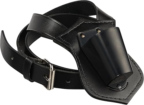 Miniatura 2 de Jay-Pee Portador de bandera de cuero para bandera de desfile, Negro -, Correa de cuero simple que lleva el soporte del asta de bandera del desfile