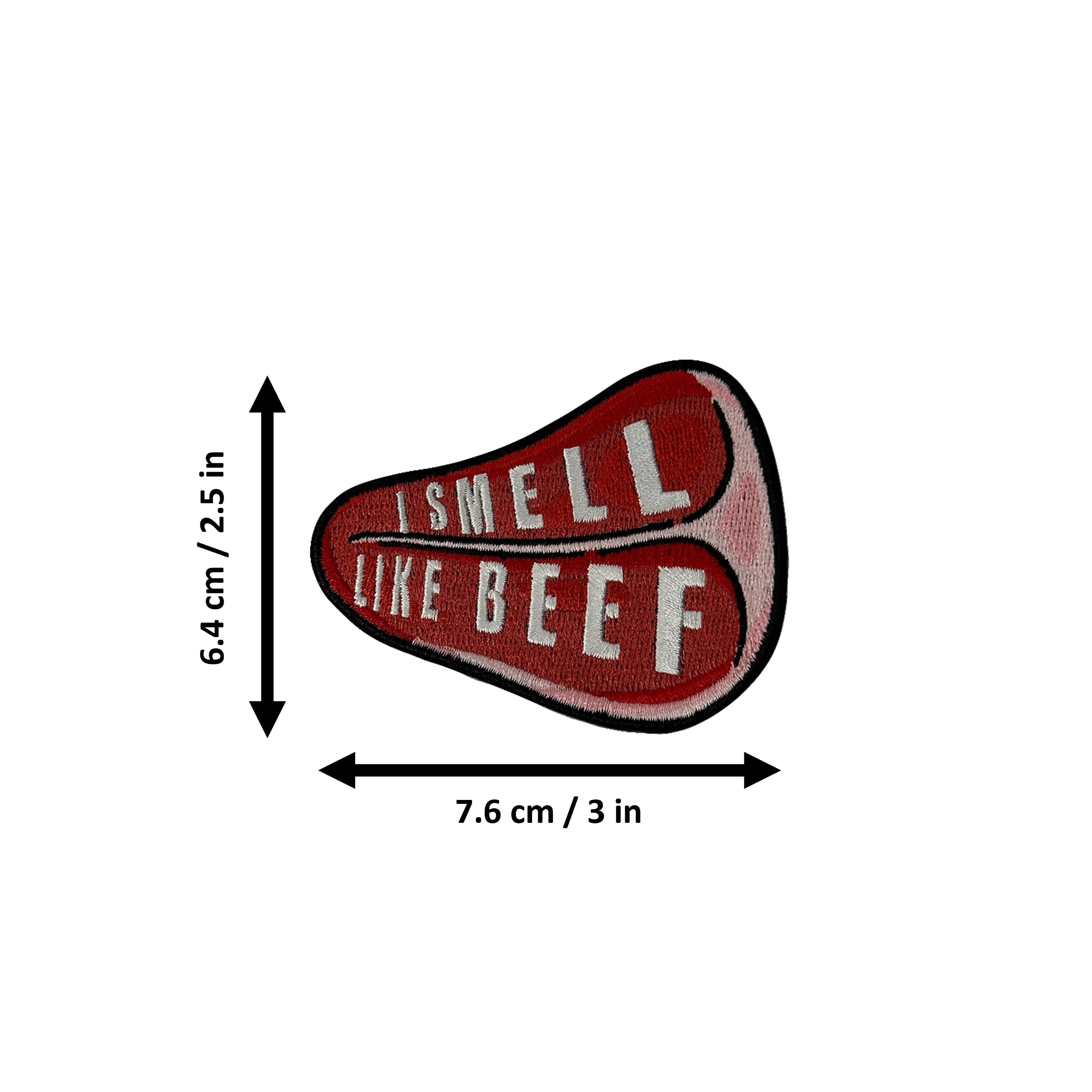 Beef, FILSEF Morale Patch, Meme Patch, Morale Patch, Military Patch, Hook and Loop, Tactical Backpack, Murph, Veteran Owned, Red, FP-105