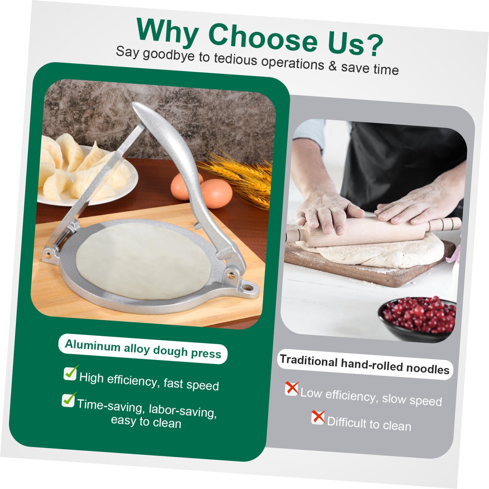 TOYANDONA Pressa Funzione Tortilla per in Argento Lega Forma Alluminio e di Rotonda Eco-friendly Impasto di Riso e Farina, per Cucina e Ragazzo Ragazza
