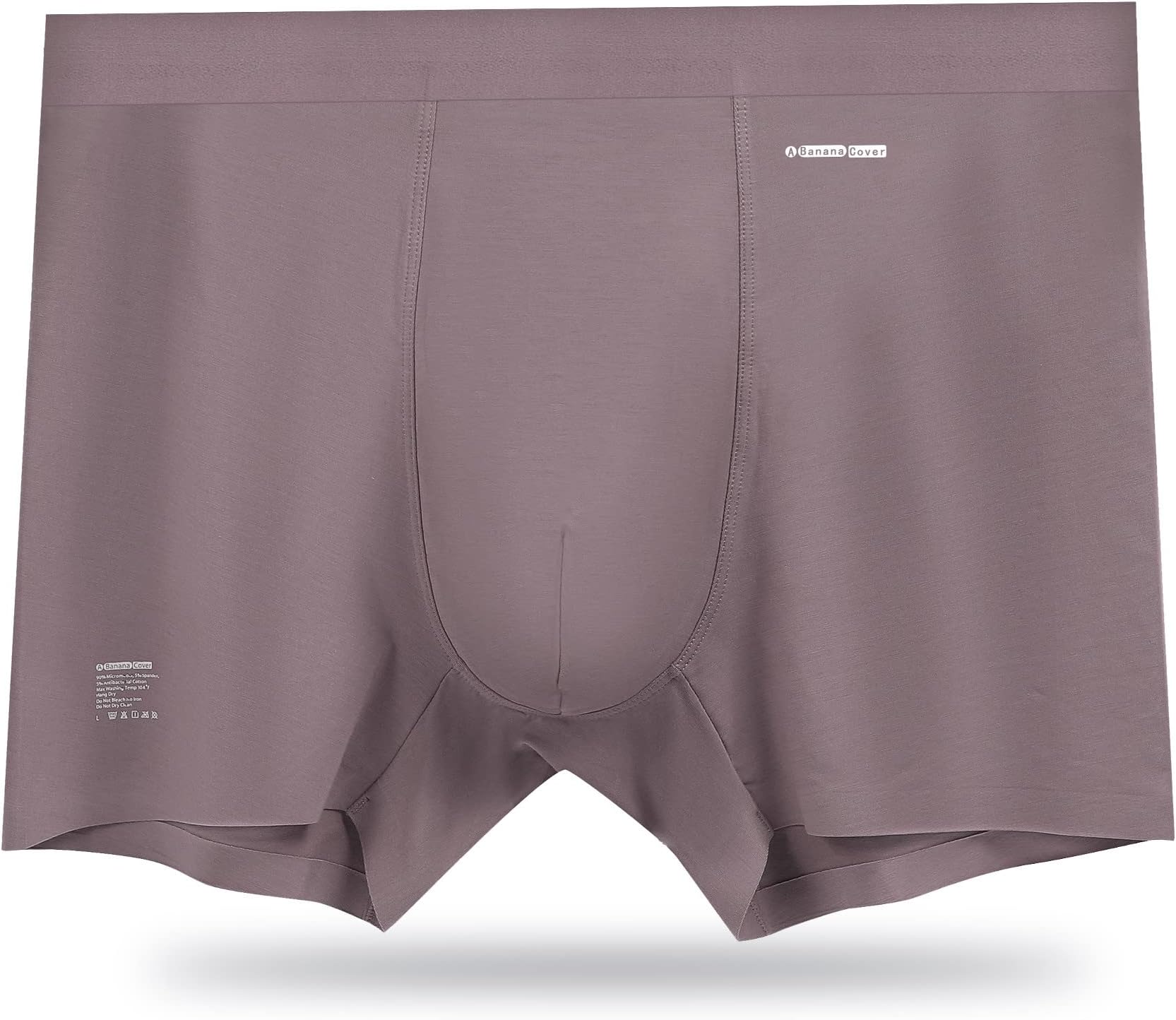 Premium Men's Naked Feeling Air Micro Modal Boxer Briefs - Superior To Cotton Underwear - 3X Softer Than Cotton - 3" Snug-Fit Athleisure Mens Underwear Trunks - Nickel Violet, Large