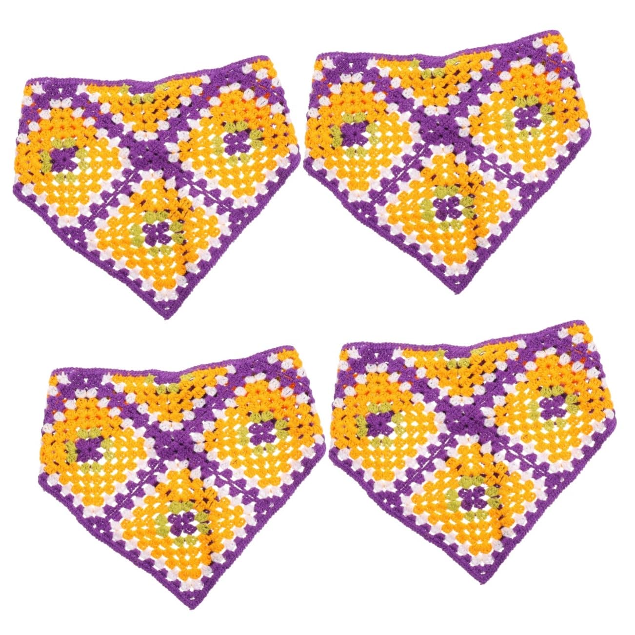 Didiseaon 2 Piezas Diadema Triangular Toalla Para El Cabello Bufanda Para El Cabello Diademas De Moda Tejida Transpirable Diaria Accesorios Simples Tela De Bufanda