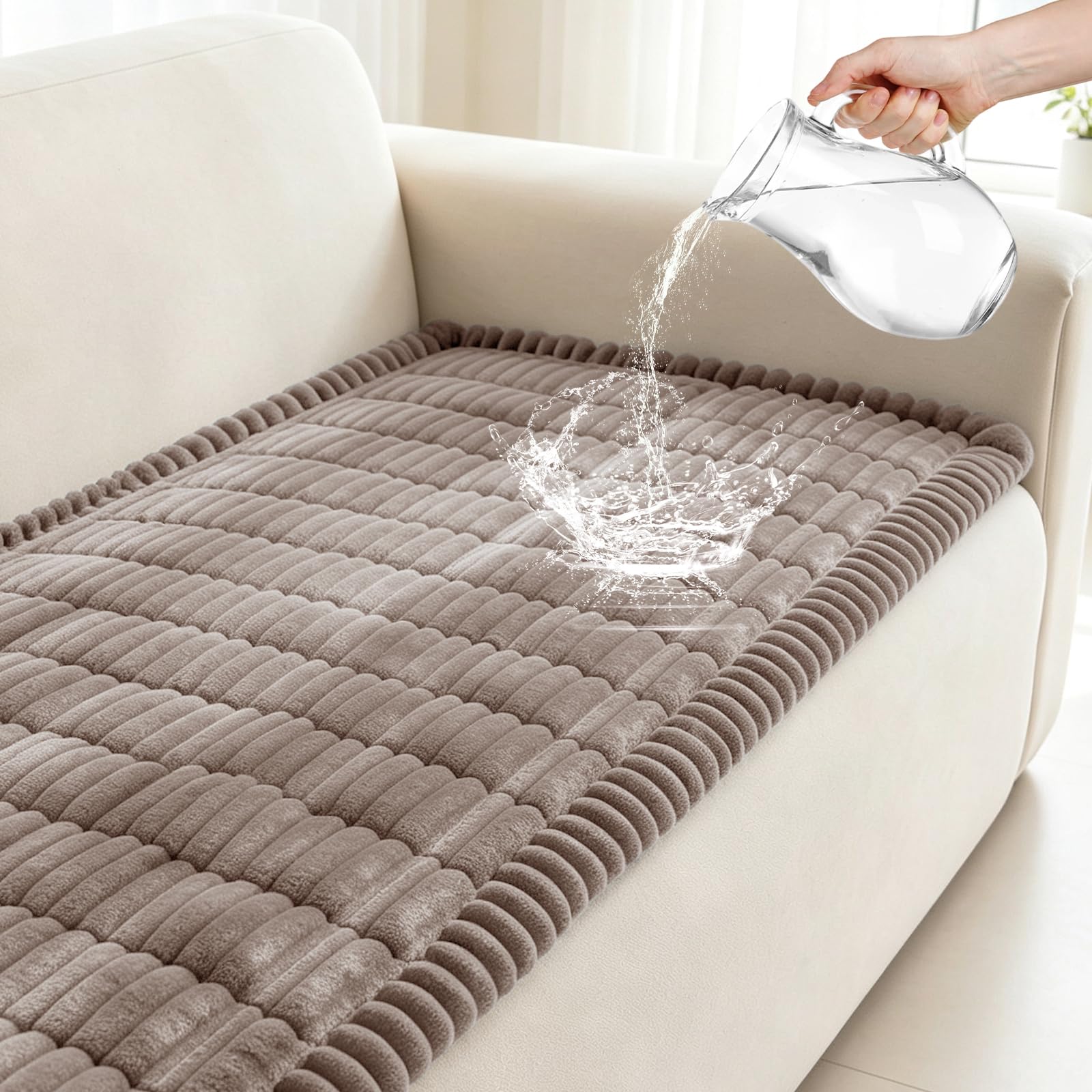 Wnote Waterproof Couch Cover for Dogs, Non Slip Washable Sofa Protector â image 1
