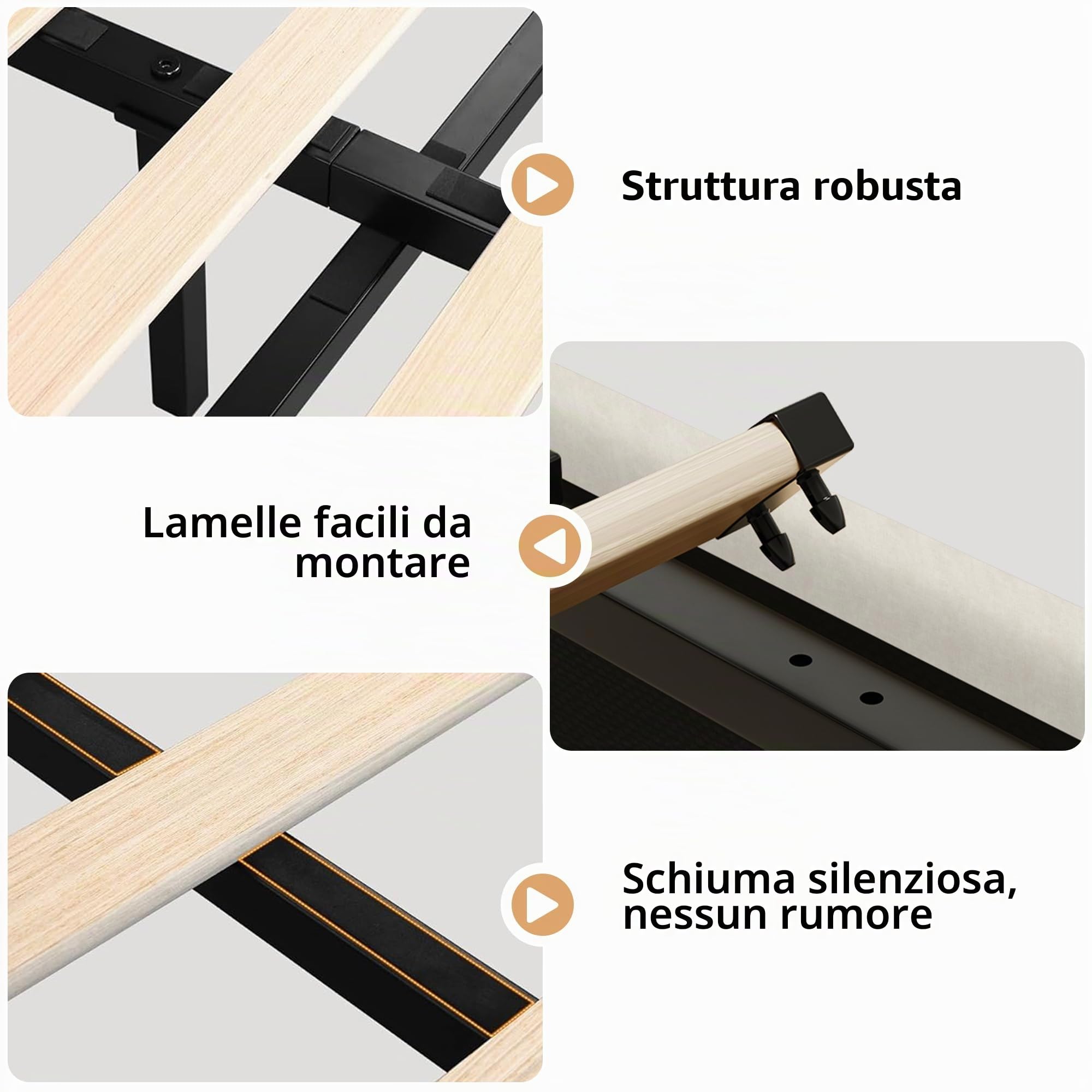 BRILVERDE Letto Imbottito 180x200 con Contenitore cassetti, Letto matrimoniale con LED, con testiera, Struttura Letto con Rete a doghe, Velluto (Beige, 180 x 200 cm)