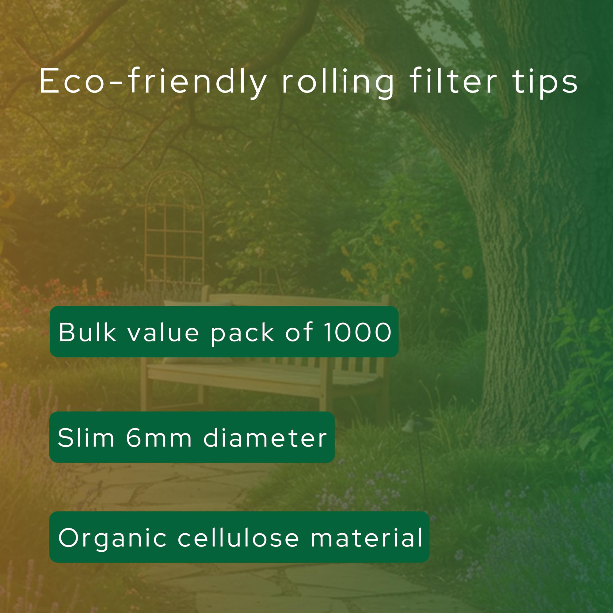 Greengo Slim Filter Tips - Organic Cellulose -4