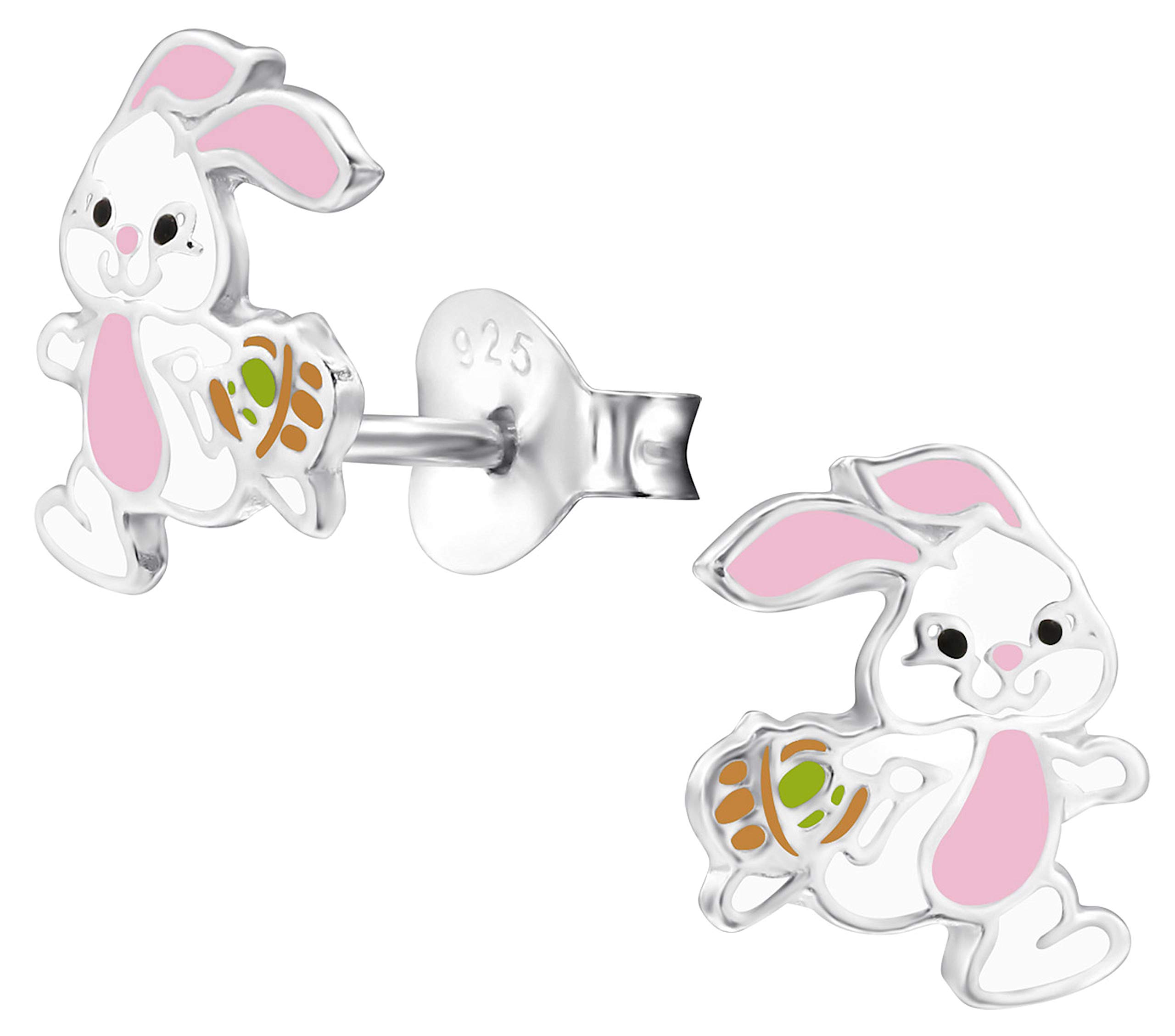 Aww So Cute 925 Sterling Silver Hypoallergenic Easter Bunny Stud Earrings for Babies, Kids & Girls | Diwali Gift | Comes in a Gift Box | 925 Stamped with Certificate of Authenticity | ER1485 (B07KMQGH8K) Amazon Price History, Amazon Price Tracker