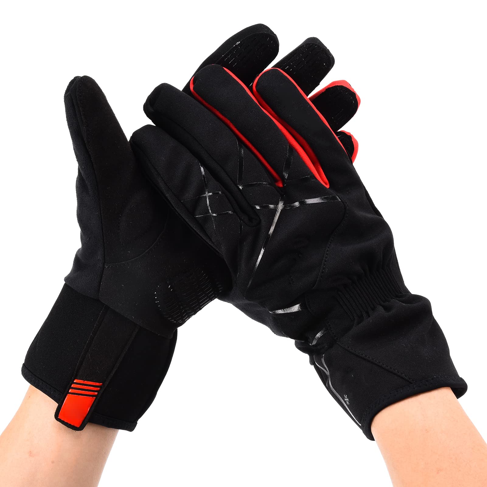 GIYO Winter-Fahrradhandschuhe, Vollfinger, winddicht, wasserdicht, Sport, Fitnessstudio, Handschuhe