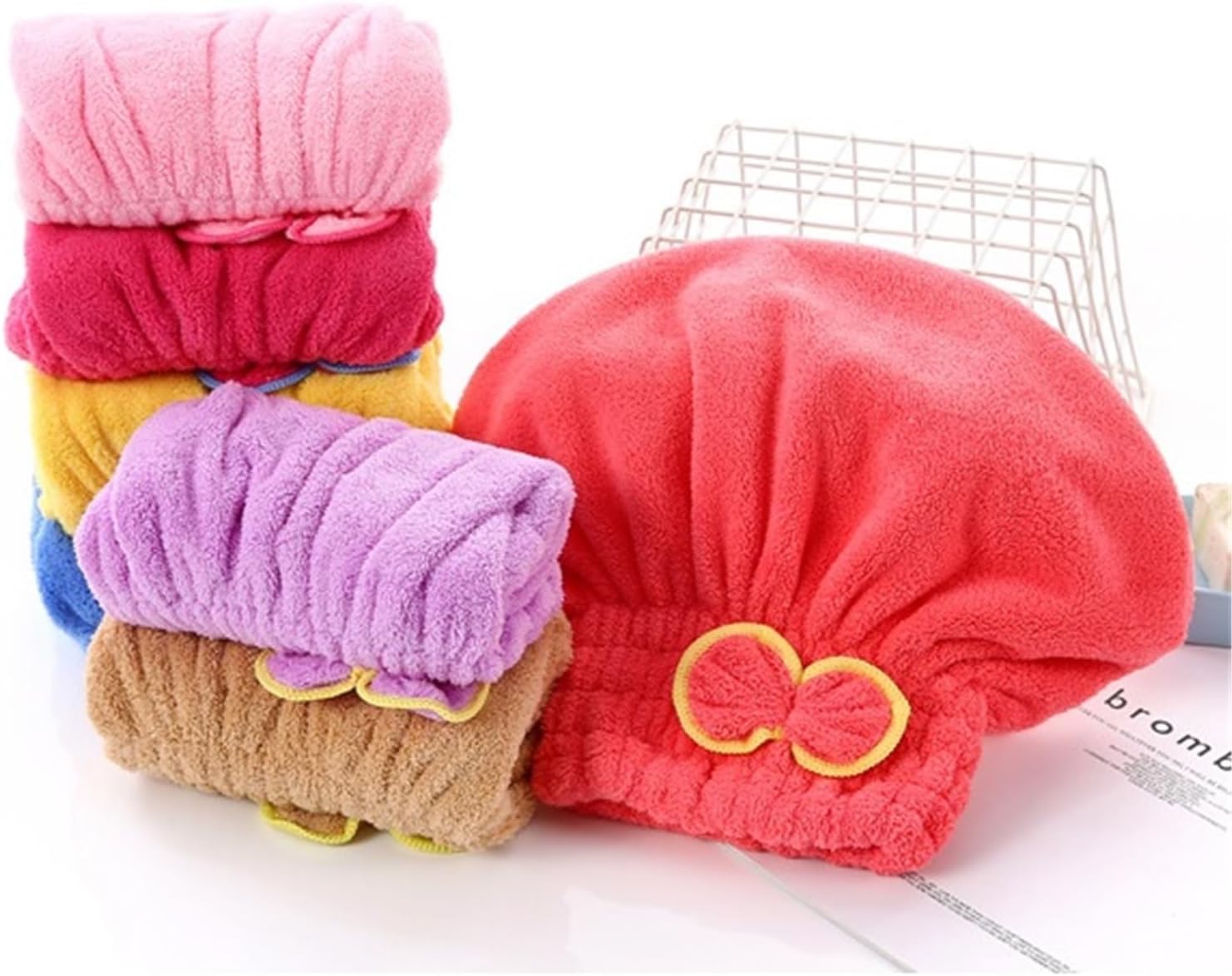 Hair Towel Hair Towel Wrap for Women Coral Fleece Shower Cap Hair Drying Towel Quick Drying Hair Towel Absorbent Hair Wrap Hair Wrap Towels(Blue)