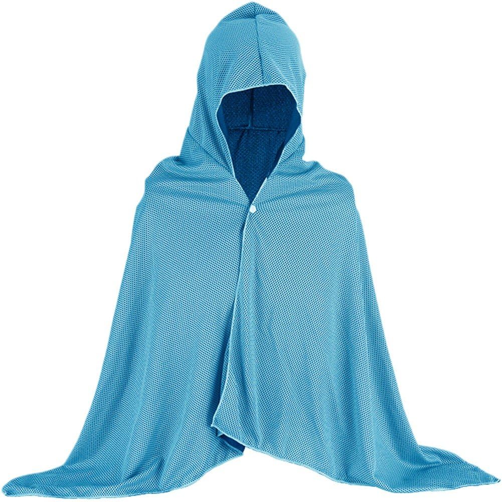 Glixoft Cooling Hoodie Towel Lightweight Hooded Cloak Summer Cooling Cloak for Mountaineering Outdoor Sports Camping Work