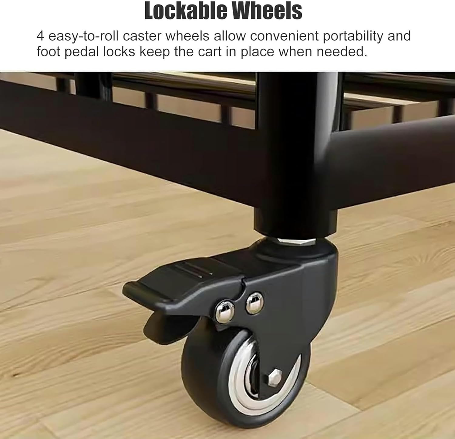 Portable Volleyball Ball Cart with Wheels, Heavy Duty Basketballs Football Storage Bin Garage Sports Equipment Organizer, Large Capacity Ball Locker~/