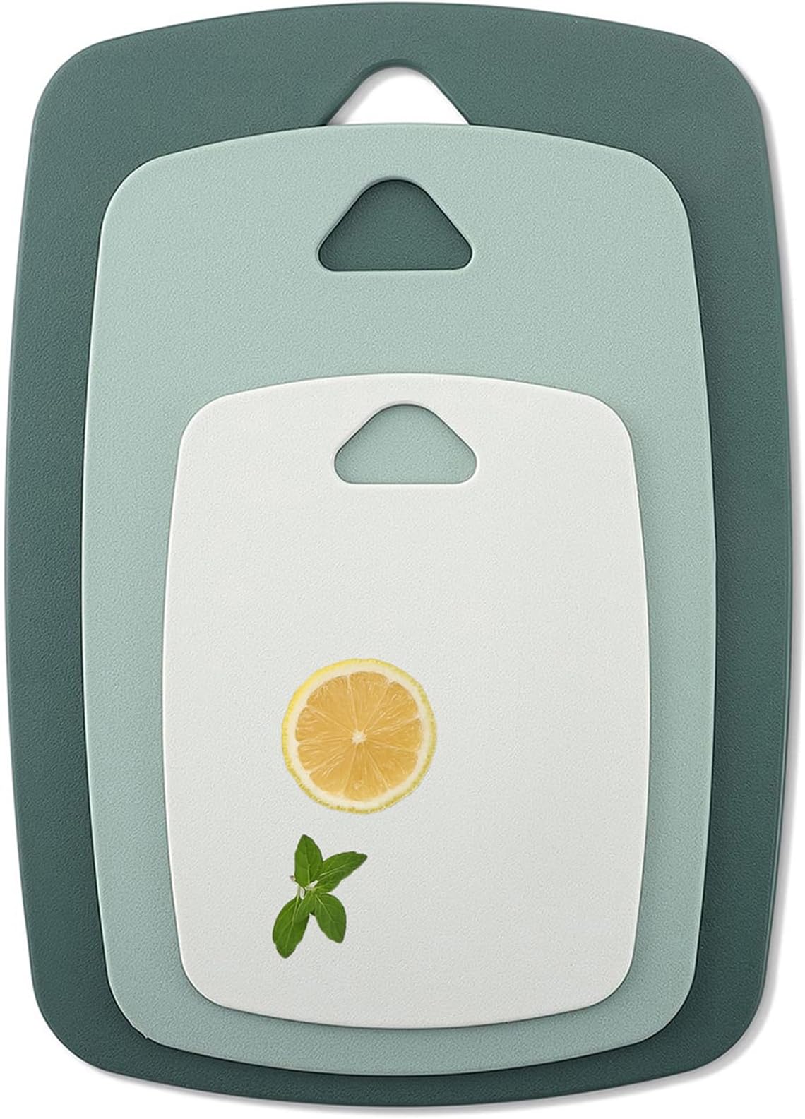 Plastic Cutting Board Set of 3, Kitchen Cutting Board