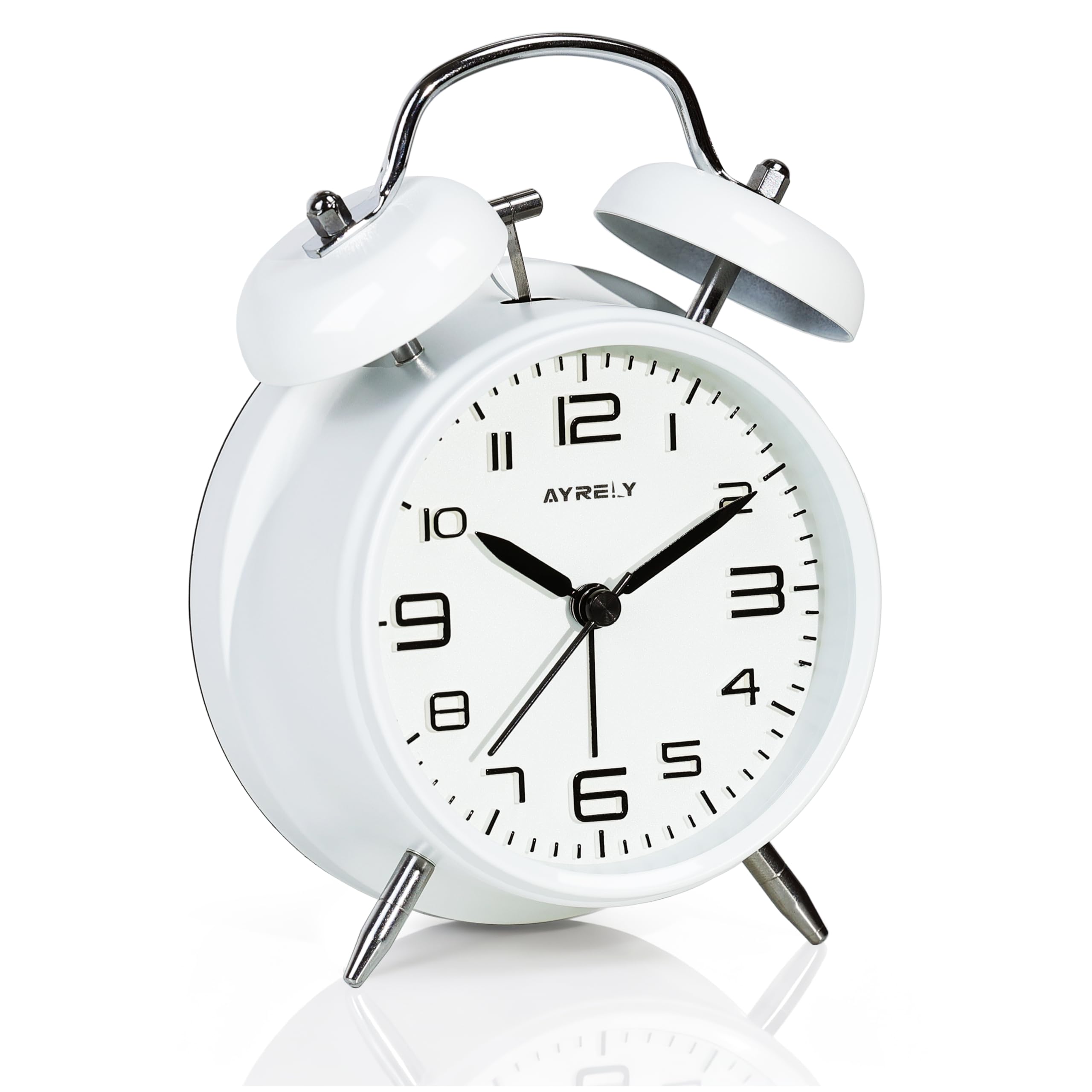 AYRELY® Super Loud Alarm Clock for Heavy Sleepers Adults, Metal 4.5 Inches